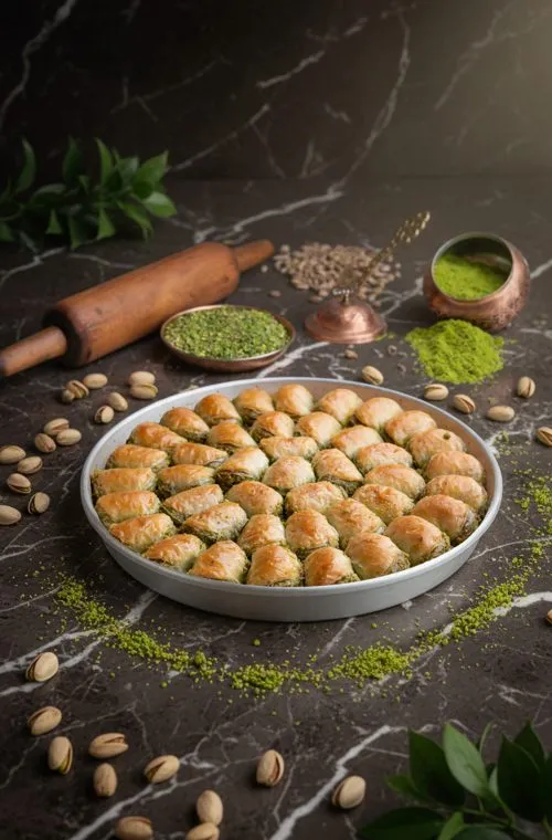 Dilber Baklava with Pistachio - 2kg tray