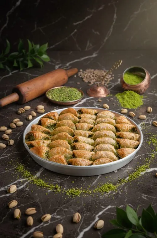 Special Sobiyet Baklava with Pistachio & Milk Cream - 2kg tray
