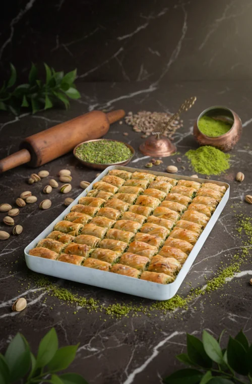 Saray Sarma Baklava with Pistachio - 2kg tray